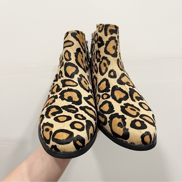 Blondo Tami Waterproof Moto Bootie Leopard Print Size 8.5 - Picture 3 of 12